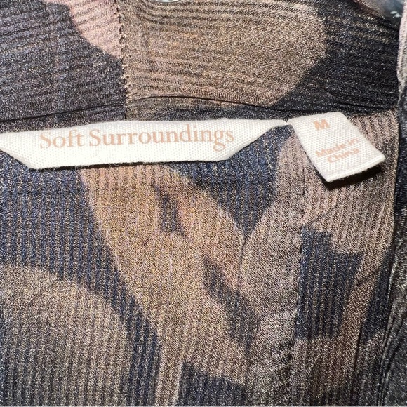 Soft Surroundings Tea Gardens Topper Cardigan Sz M - Picture 3 of 10